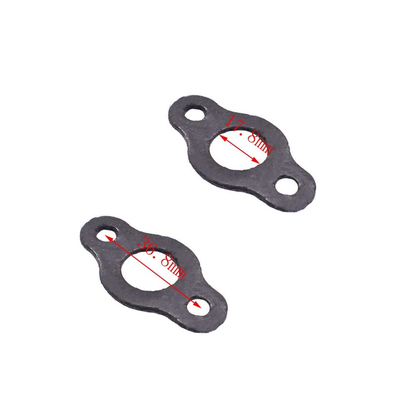 sthus New 10pcs Pipe Flange Gasket For 49cc 66cc 80cc 2 Stroke Engine Motorized Bicycle - Image 3